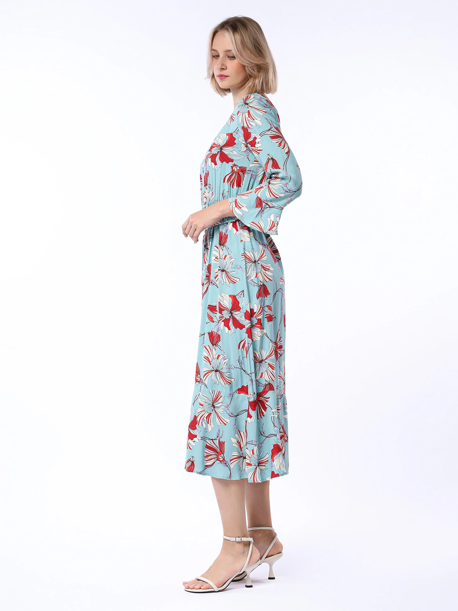 Платье из вискозы с принтом